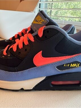 Nike Air Max 90 Mesh Obsidian/Bright Mango/Canary